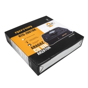Aragaz cu un arzator pe gaz ROTOR RTG-2801BK, 2200 W, GPL, aprindere manuala - Img 5