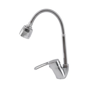 Baterie Bucatarie Flow Wave Z-777, pipa flexibila, 2 functii - Img 2