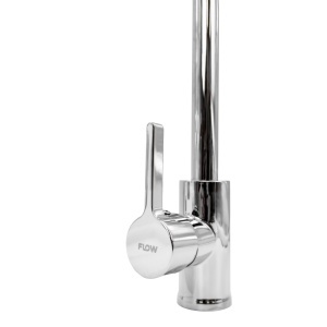 Baterie Bucatarie Flow XC-410ZC, zinc crom, pipa fixa rotire 360 - Img 3