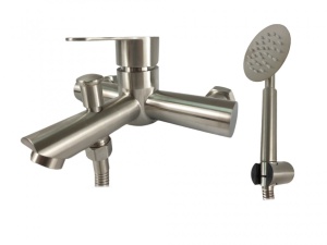 Baterie Cada Mixxus DAX-009, inox, monocomanda, pentru cada baie