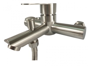Baterie Cada Mixxus DAX-009, inox, monocomanda, pentru cada baie - Img 2