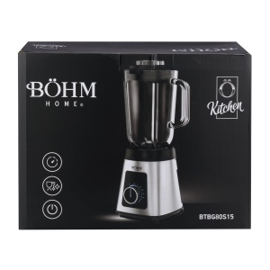 Blender de Masa Bohm Home BTBG80S15, 800W, bol 1.5L, 5 viteze si functie Pulse, 6 lame, carcasa inox - Img 10