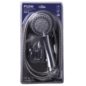 Cap Dus cu Furtun 150cm Flow FPDF-2C, 3in1, crom ABS