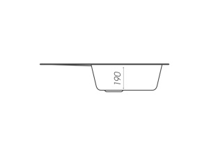 Chiuveta Bucatarie Granit Elefant Premium Liana 6243, 430x620mm, negru metalic - Img 3