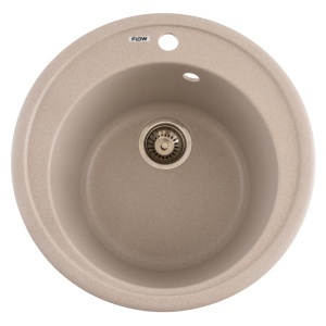 Chiuveta Bucatarie Granit Rotunda Flow FCB-510SA, 51cm, seria Sun, avena