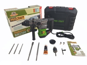 Ciocan Rotopercutor ProCraft BH2200, SDS+, 1500W, 6J, 5000 bpm, profesional
