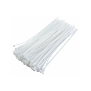 Colier Plastic Alb Flow, 3x100mm, set 100 buc
