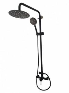 Coloana Dus Mixxus SUS-003-J Black, 20cm, neagra, monocomanda, baterie si para incluse - Img 4