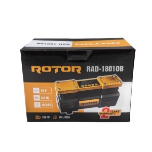 Compresor auto ROTOR RAD-1801OB, 12 V, 180 W, 150 PSI / 10 bar, 50 L/min, oprire automata - Img 4