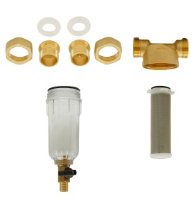 Filtru Apa cu Purjare Alama Flow F-PF-B01, sita inox, pentru instalatii - Img 2