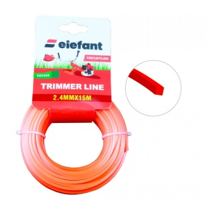 Fir Tambur Patrat Motocoasa Elefant, 2.4mm, 15m, pentru cap mosor