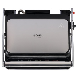 Gratar electric BOHM HOME BEGM160DS, 1600 W, placi detasabile antiaderente, afisaj digital, control tactil - Img 6