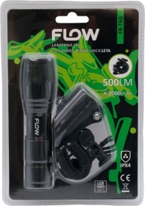 Lanterna LED Aluminiu cu Zoom si Suport Bicicleta Flow FB-T6G - Img 10