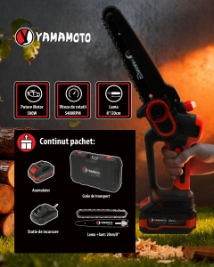 Mini Drujba 8 inch Acumulator Yamamoto YBS, 20V, 4Ah, cu incarcator - Img 3