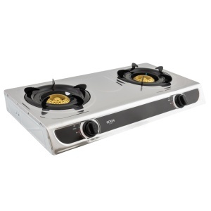 Plita Gaz 2 Arzatoare cu Aprindere Electrica Bohm BG-MG-002C, crom - Img 6