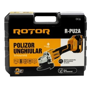 Polizor Unghiular Acumulator ROTOR R-PU2A, 20V, 2Ah, Brushless - Img 10