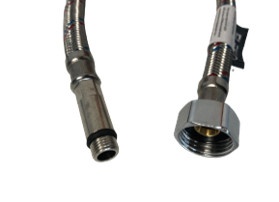 Racord Flexibil Fleko HJS-50-D, 50cm, otel inoxidabil, tip drept