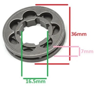 Rotita Motrica Drujba Elefant, 3/8-7 mini, compatibil Stihl, piesa de schimb