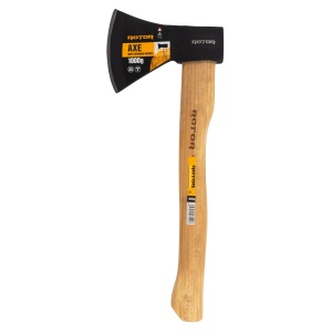 Topor ROTOR 613, 1000g, maner lemn, cap otel forjat, pentru taiat lemne - Img 2