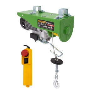 Troliu Electric Palan ProCraft TP500, 1020W, 500kg, cablu 6m, kit montare inclus