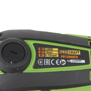Autofiletanta Electrica ProCraft PB1200DFR, 1200W, 750 RPM, mandrina 10mm - Img 4