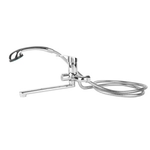 Baterie Cada cu Dus BOHM HOME BSB-06-15/03ZC, pipa rotativa, para si furtun 175 cm incluse, crom - Img 2
