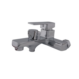 Baterie Cada Flow Elegance Z-09, zinc, cu para de dus, design elegant