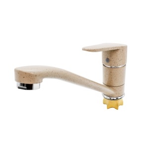 Baterie lavoar FLOW FL LF(B)-MB203ZBG, zinc, bej/crom, pipa rotativa 360 grade