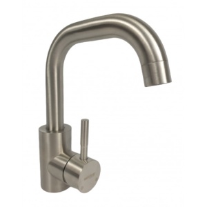 Baterie Lavoar Mixxus SUS-001-G, inox, monocomanda, pentru baie