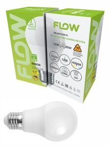 Bec LED A60 Flow, 12W, E27, 4000K lumina neutra