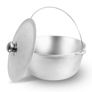 Ceaun Tuci Aluminiu Alimentar Brizoll, 15L, cu capac, pentru gatit traditional