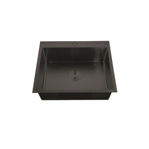 Chiuveta Bucatarie Inox Mixxus HM5843-215 Nano-Black, 580x430mm, adancime 215mm