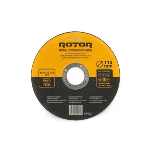 Disc Abraziv Taiere Metal Inox ROTOR, 115x1.0x22.23mm, set 25 buc