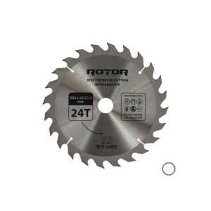 Disc Circular Lemn ROTOR, 250x30mm, 24 dinti, cu adaptor