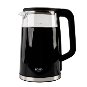 Fierbator Electric Bohm BHB8717D, 2200W, 1.7L, borosilicat transparent, digital