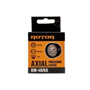 Manometru Axial Apa ROTOR RM-40/6A, 0-6 bari, 40mm, conexiune 1/4 - Img 4