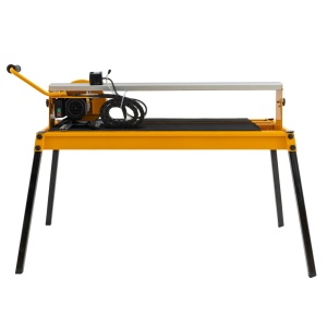 Masina de taiat gresie, faianta, ceramica Rotor, 1200w, 220v, 2950rpm, dimensiuni disc diamantat: Ø230 × 25.4 × 2.4 mm, masa de de lucru: 930× 460 mm, adancime taiere la 90°: 34 mm, la 45°: 30 mm - Img 6