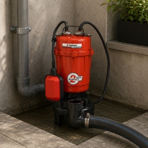 Pompa de drenaj cu tocator Elefant WQCD10-10-0.75F, 750W, 200 l/min, H max 10m
