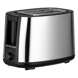 Prajitor de Paine Bohm Home BTM75HS, 650-750W, 2 felii, 7 niveluri, dezghetare si reincalzire, inox