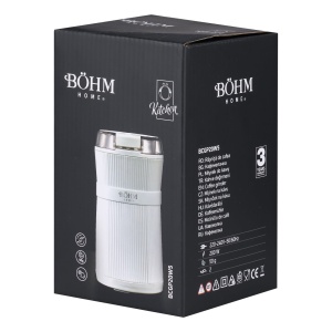 Rasnita Electrica de Cafea Bohm Home BCGP20W5, 200W, 50g, 2 lame din inox, alba - Img 10