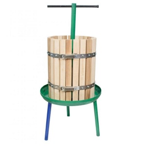 Teasc Presa Struguri Vilen, lemn, 30L, cu filet si picioare, pentru vin artizanal