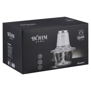 Tocator Electric de Alimente Bohm Home BFCG40W12, 400W, bol din sticla 1.2L, 4 lame - Img 14