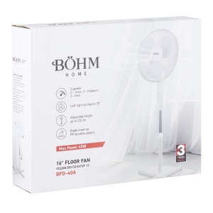 Ventilator Podea Bohm BFD-40A, 16 inch, 45W, 3 trepte de viteza - Img 6