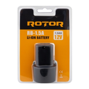 Acumulator ROTOR RB-1.5A, 12V, 1.5Ah, Li-ion, pentru scule ROTOR 12V - Img 3