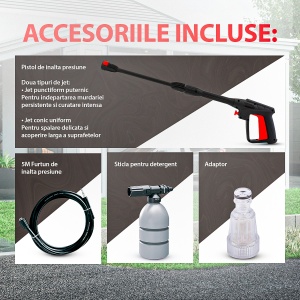 Aparat Spalat Presiune Elefant E-90P-D, 1600W, 90 bari, 480 l/h, furtun 5m - Img 6