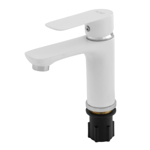 Baterie Lavoar Fleko FZ181-FW439, monocomanda, cartus ceramic 40mm, alba - Img 2