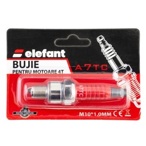 Bujie A7TC Elefant, motoare 4T, M10x1mm - Img 3