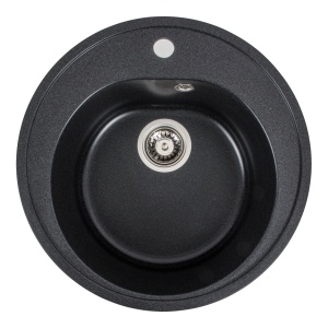 Chiuveta Bucatarie Granit Elefant Premium Luna, 510mm, negru