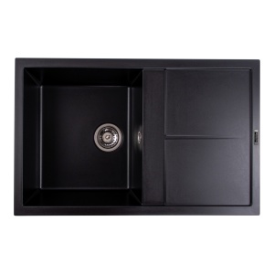 Chiuveta Bucatarie Granit Elefant Premium Selena 7850, 785x495mm, negru