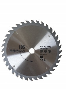 Disc Circular Lemn ROTOR, 185x20mm, 36 dinti, pentru fierastraie circulare